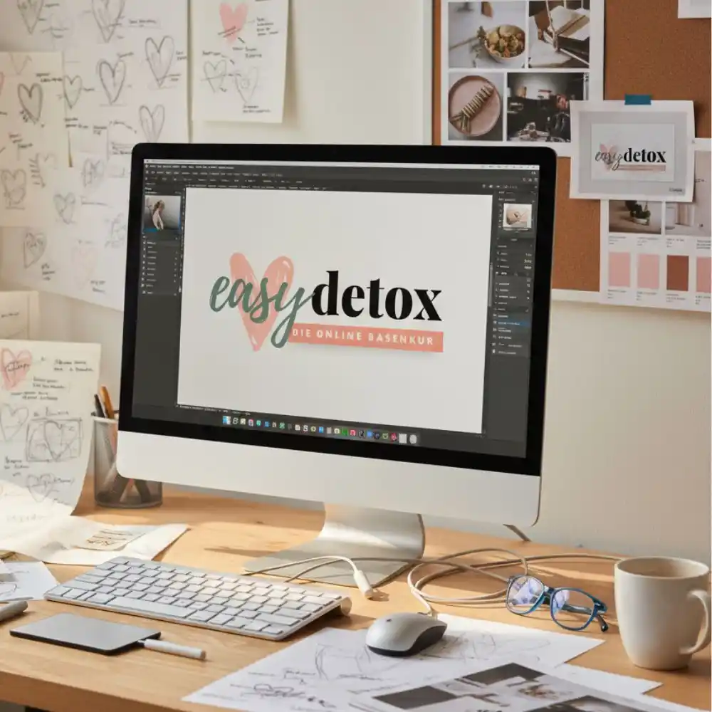Logo-Design für Easy Detox – ganzheitliches Branding und Homepage erstellen lassen.